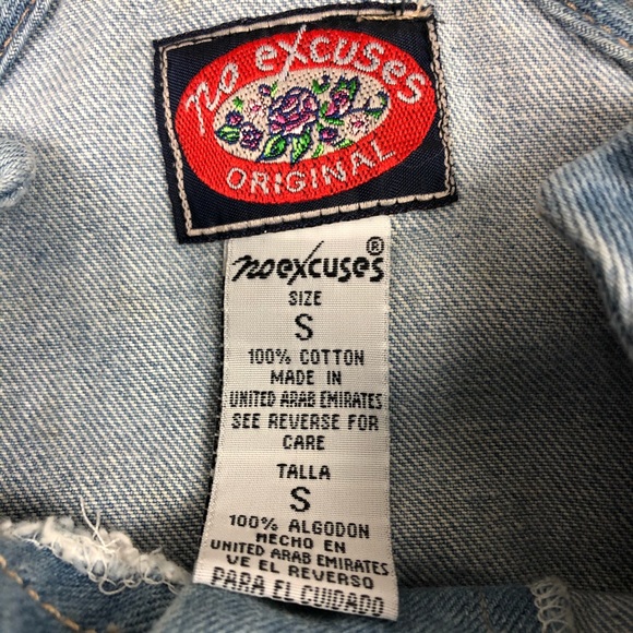 OVERALL DRESS DENIM BUTTONS FRONT SIZE SMALL - Picture 9 of 9